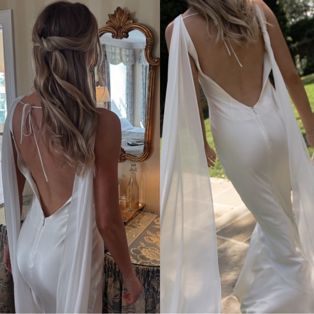 Retrofete Julia Dress Satin Maxi Gown Bridal